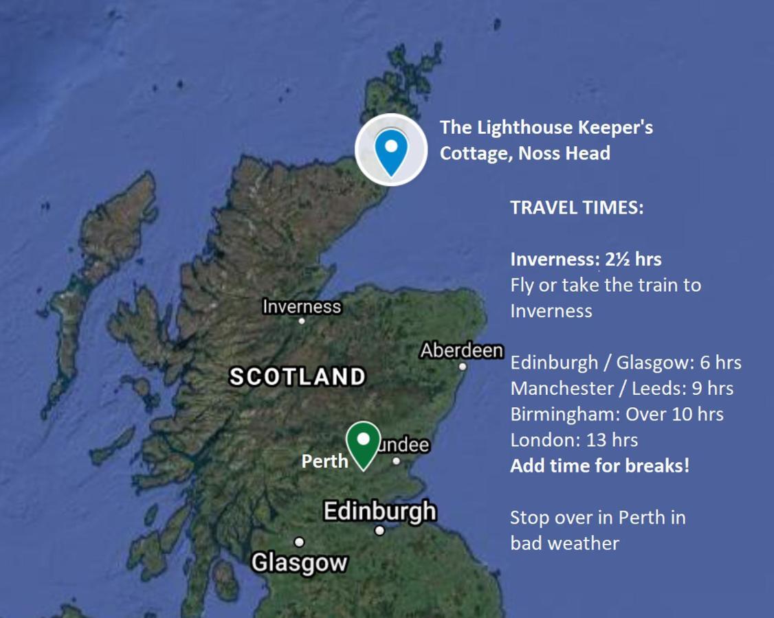 Self-Catering Lighthouse Keeper'S Cottage On The Nc500 ウィック エクステリア 写真